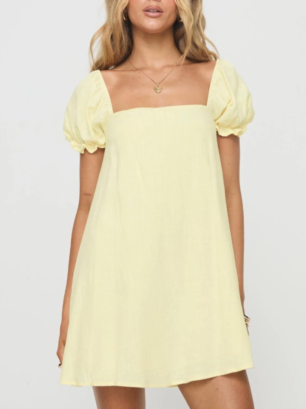 Beyond Linen Blend Mini Dress - Picture 2 of 5